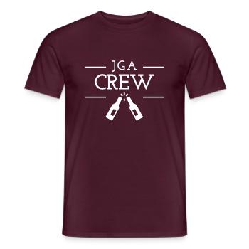 JGA Crew - Männer T-Shirt - Ziegelrot - Vorne - AI Model Male 178 light (178cm)