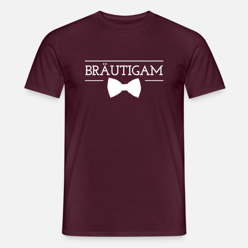 Bräutigam - Männer T-Shirt - Ziegelrot