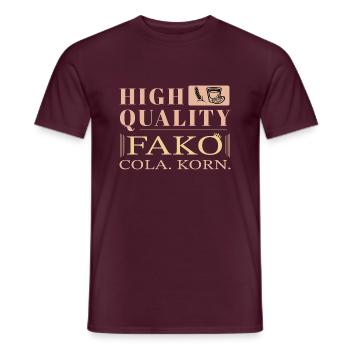 Born For Korn Spruch Landwirt Biertrinker Fako - Männer T-Shirt - Ziegelrot - Vorne - AI Model Male 178 light (178cm)
