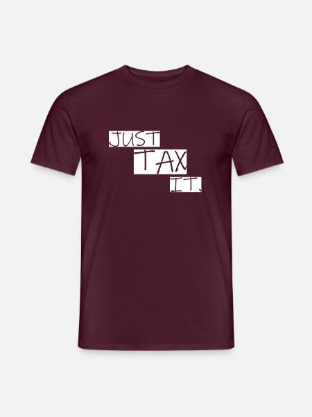 Tax it - Männer T-Shirt - Ziegelrot