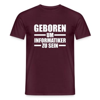 Informatik Programmierer IT Fachmann Informatiker - Männer T-Shirt - Ziegelrot - Vorne - AI Model Male 178 light (178cm)