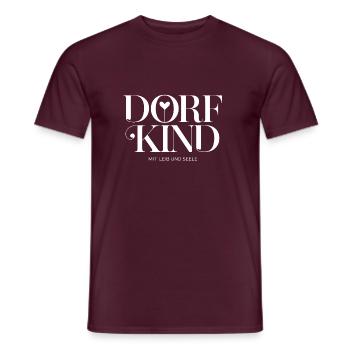 Enfant du village avec du cœur et de l’âme - T-shirt homme - rouge brique - Devant - AI Model Male 178 light (178cm)