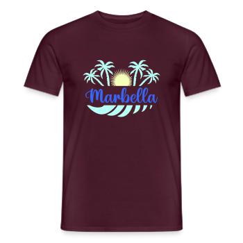 Marbella - Men's T-Shirt - brick red - Front - AI Model Male 178 light (178cm)