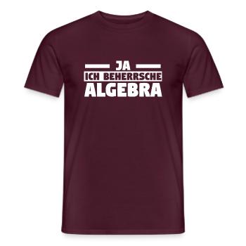 Mathematik Mathe Rechnen Algebra - Männer T-Shirt - Ziegelrot - Vorne - AI Model Male 178 light (178cm)