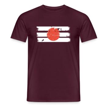 Japan - Men's T-Shirt - brick red - Front - AI Model Male 178 light (178cm)