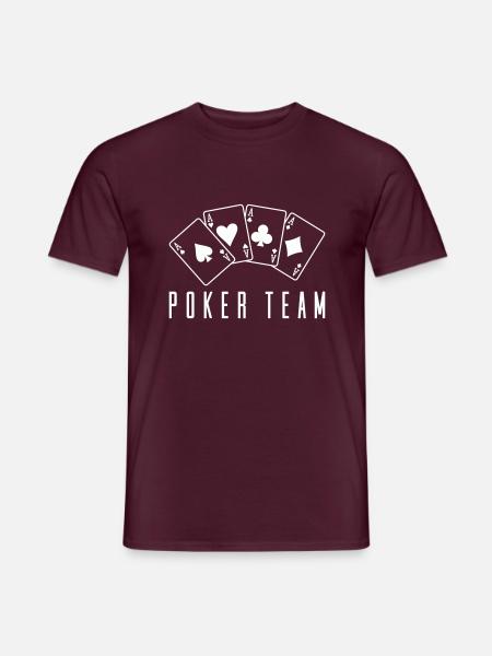 Poker Team 1 - Men's T-Shirt - brick red
