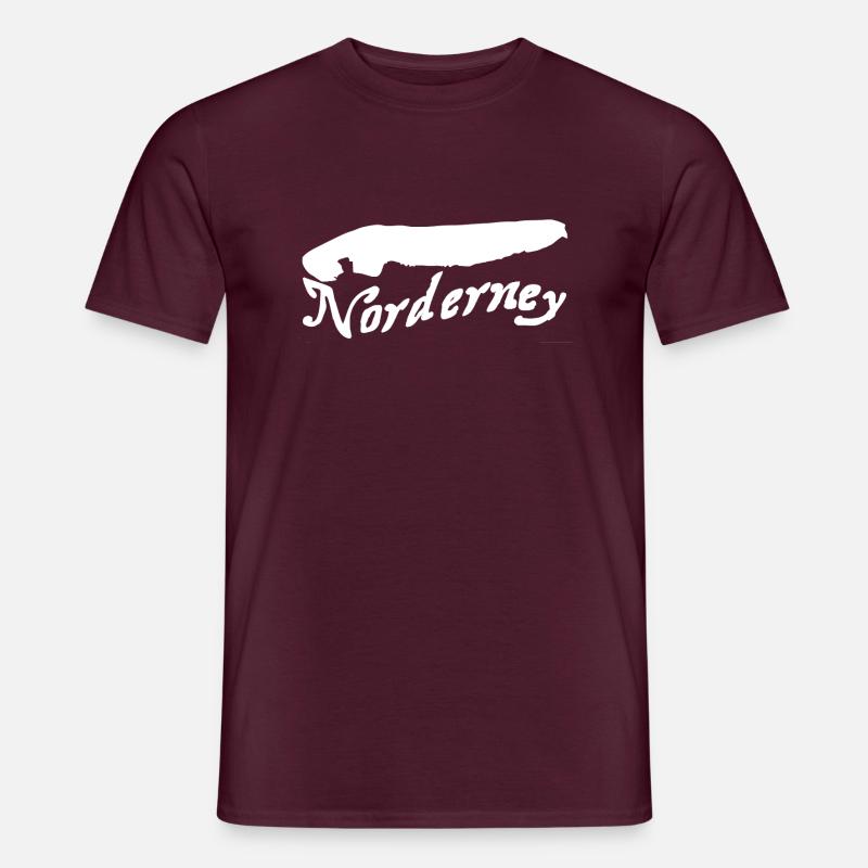 Norderney Tattoo - Männer T-Shirt - Ziegelrot