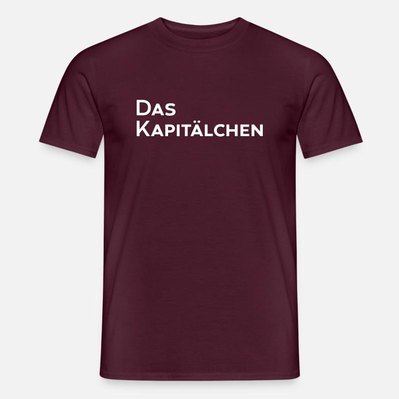 Das Kapitälchen - Männer T-Shirt - Ziegelrot