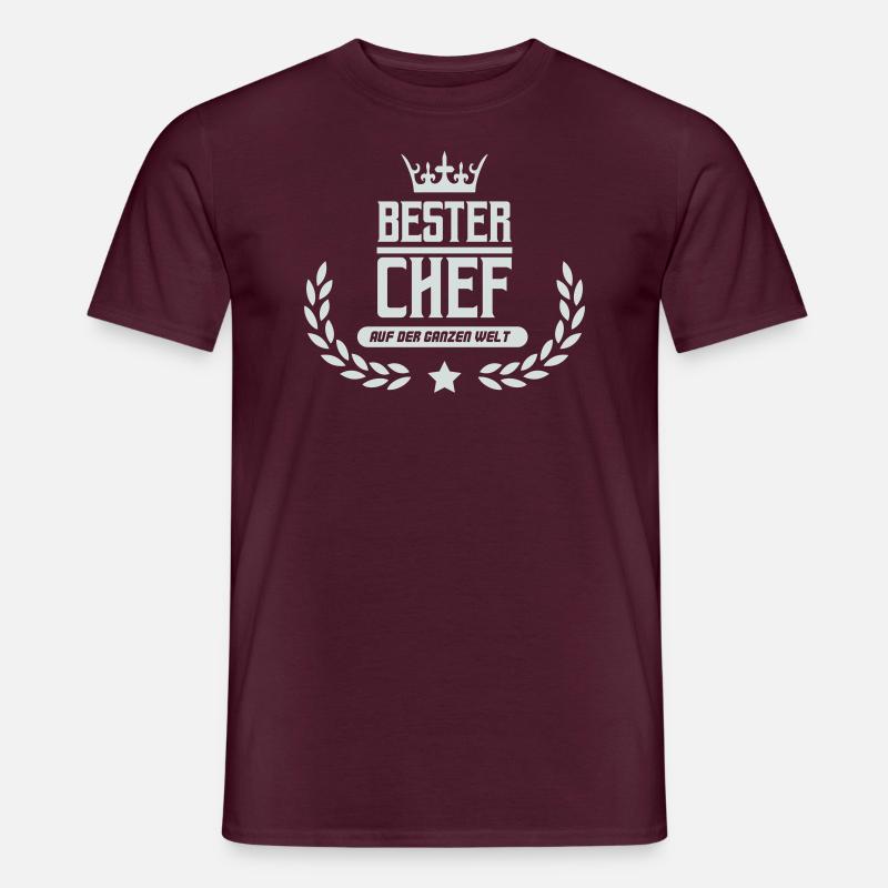 bester chef der welt - Männer T-Shirt - Ziegelrot