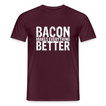 Bacon Makes Everything Better 8 - Men's T-Shirt - brick red - Front - AI Model Male 178 light (178cm)