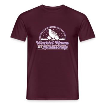 Wachtel Wachtel Mama aus Leidenschaft - Männer T-Shirt - Ziegelrot - Vorne - AI Model Male 178 light (178cm)