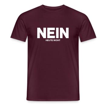 NO- Not today - Men's T-Shirt - brick red - Front - AI Model Male 178 light (178cm)
