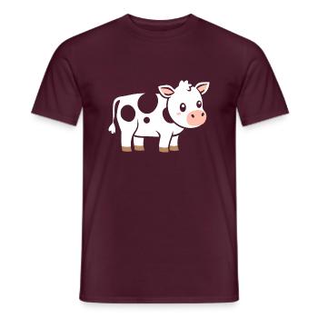 cow - Men's T-Shirt - brick red - Front - AI Model Male 178 light (178cm)