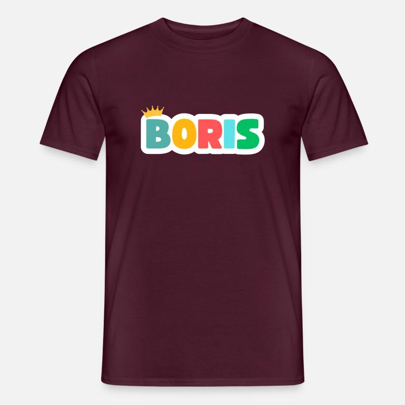 Boris! Personalisierbar - Männer T-Shirt - Ziegelrot