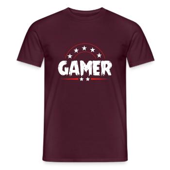 Gamer Beruf - Männer T-Shirt - Ziegelrot - Vorne - AI Model Male 178 light (178cm)