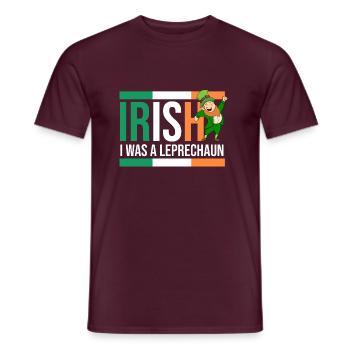Irlandais J’étais un lutin Irlande Mignon Garçon St Patri - T-shirt homme - rouge brique - Devant - AI Model Male 178 light (178cm)
