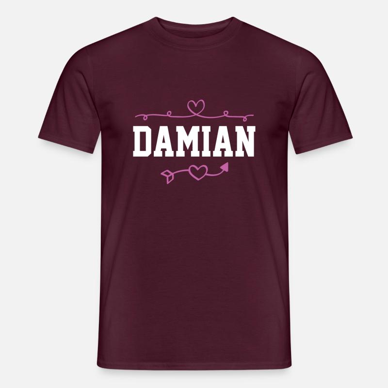 Damian - Männer T-Shirt - Ziegelrot