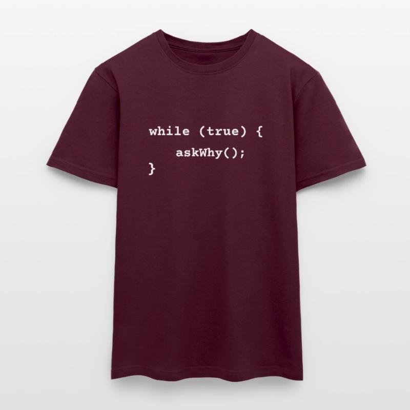 Loop of Overthinking Funny Coding Design Gift Men's T-shirt