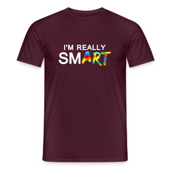 Really SmART 02 - Men's T-Shirt - brick red - Front - AI Model Male 178 light (178cm)