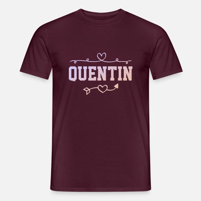 Quentin - Männer T-Shirt - Ziegelrot