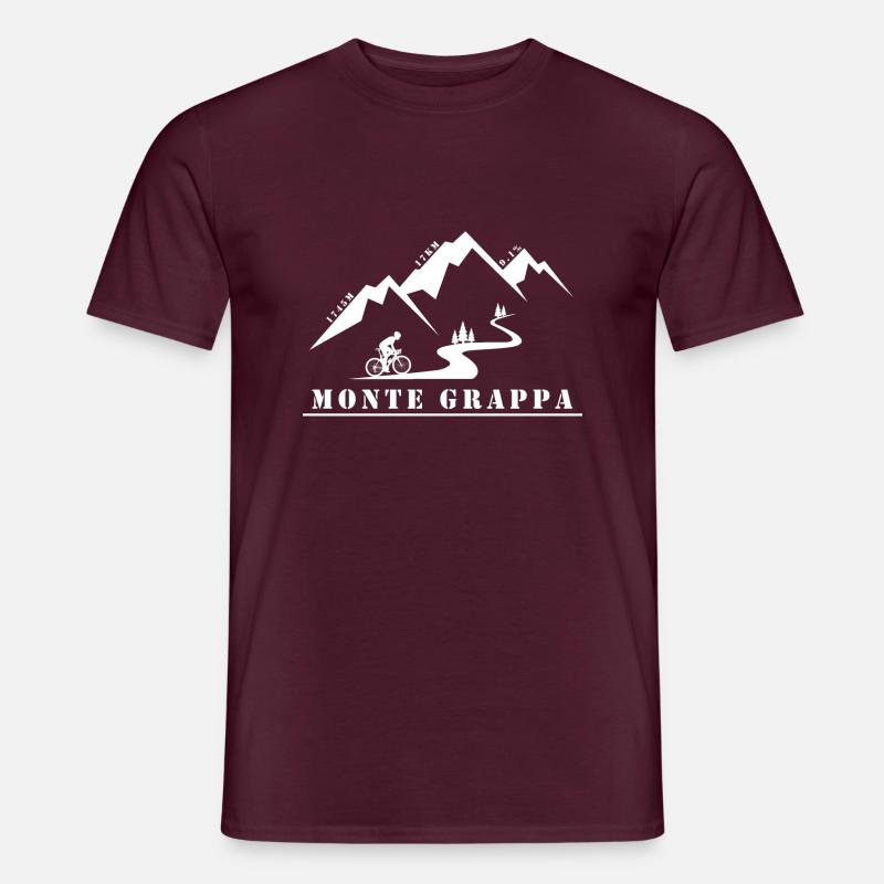 Monte Grappa - Männer T-Shirt - Ziegelrot