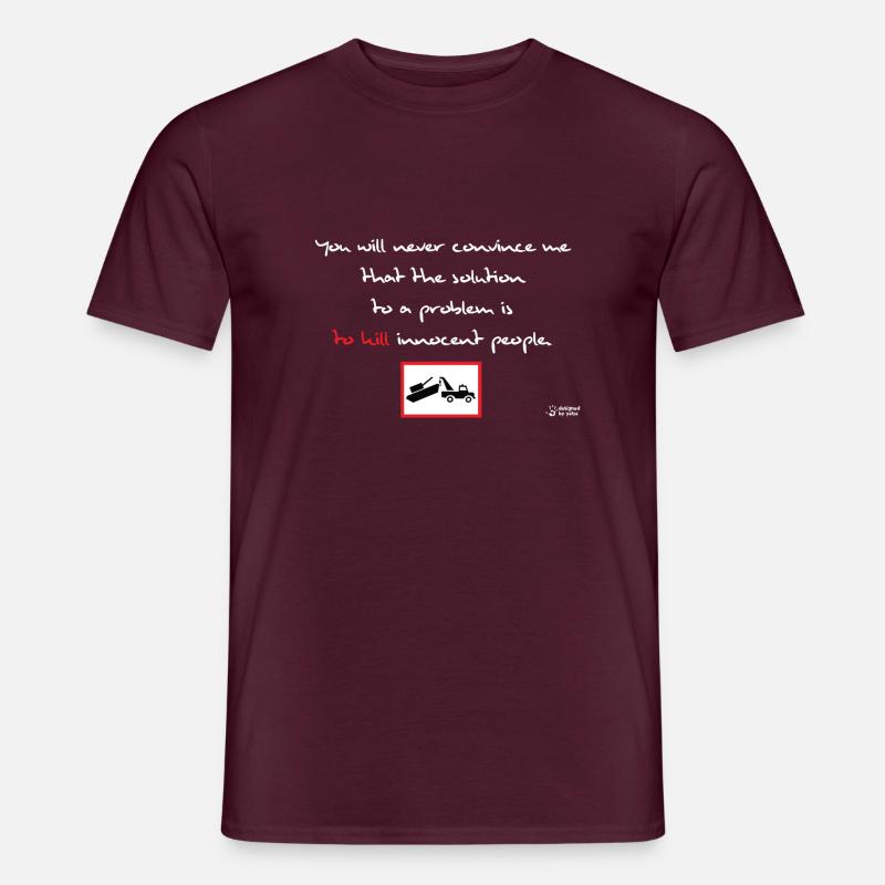 Lösung eines Problems - Männer T-Shirt - Ziegelrot