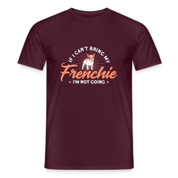 Frenchie Bulldogge Französische Bulldogge Geschenk - Männer T-Shirt - Ziegelrot - Vorne - AI Model Male 178 light (178cm)
