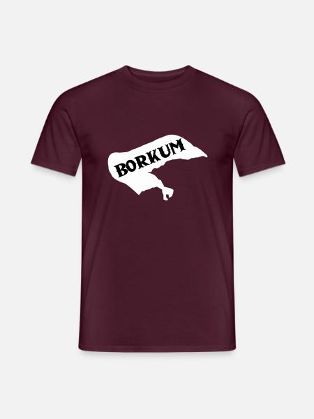 Borkum Island - Men's T-Shirt - brick red