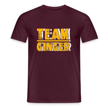 Team Ginger Redhead Squad Red Orange Hair Irish - Men's T-Shirt - brick red - Front - AI Model Male 178 light (178cm)