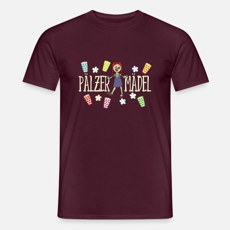 Pälzer Mädel 04 - Männer T-Shirt - Ziegelrot