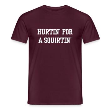 Hurtin pour un Carapuce - T-shirt homme - rouge brique - Devant - AI Model Male 178 light (178cm)