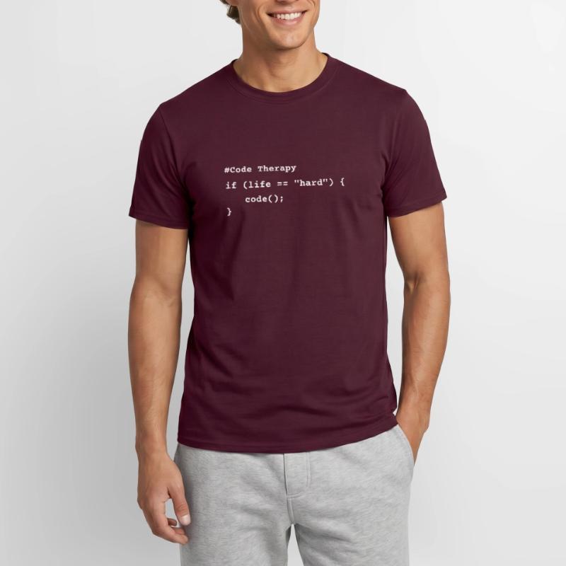 Code Therapy – Funny Programming T-Shirt Men’s T-shirt