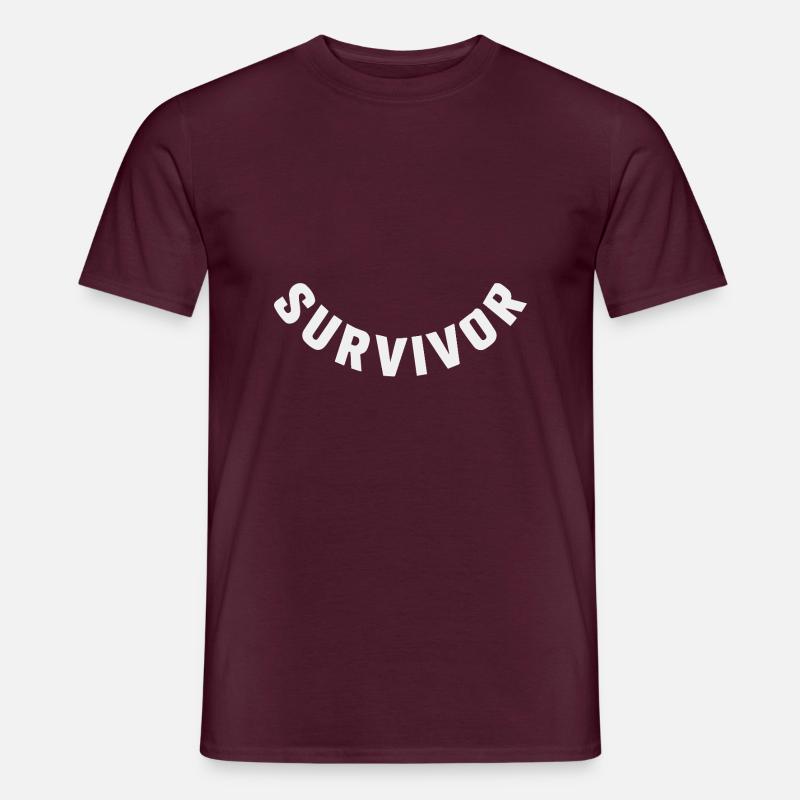 COOLE TEKS - Männer T-Shirt - Ziegelrot