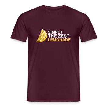 Lemon Design Lemonades Stand Boss Vente de citron - T-shirt homme - rouge brique - Devant - AI Model Male 178 light (178cm)