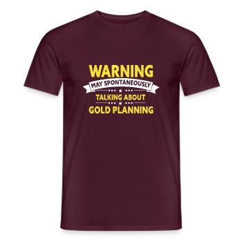 Chercheurs d'or Panning Gold Gold Mining Designs - T-shirt homme - rouge brique - Devant - AI Model Male 178 light (178cm)