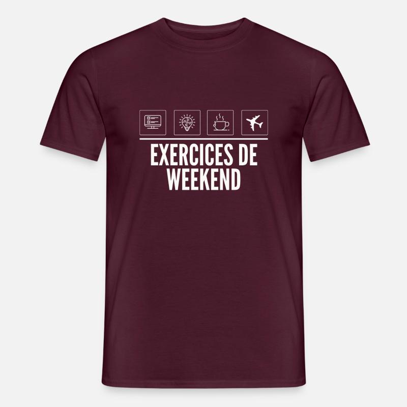 Weekend Exercises - Weekend Exercise - Men's T-shirt - brick red
