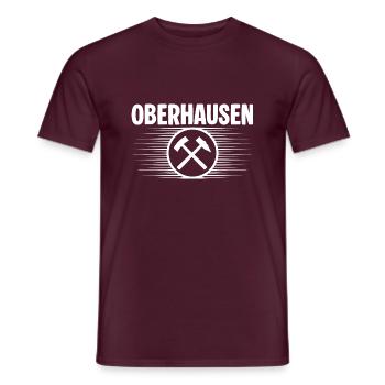 Oberhausen Glueck auf Bergbau - Männer T-Shirt - Ziegelrot - Vorne - AI Model Male 178 light (178cm)