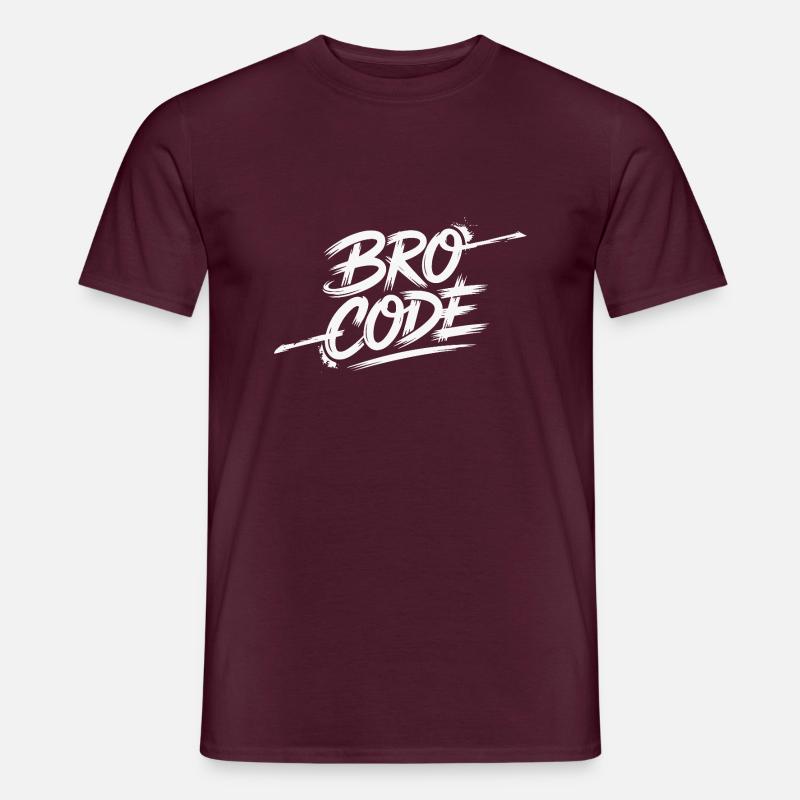 BROTHER-CODE - Männer T-Shirt - Ziegelrot
