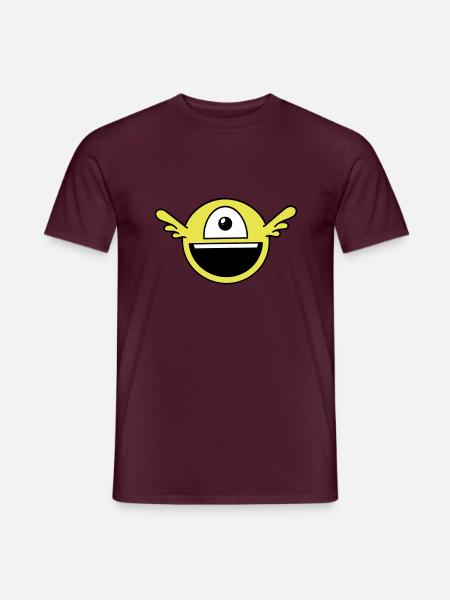 Funny one-eyed alien - Men's T-Shirt - brick red