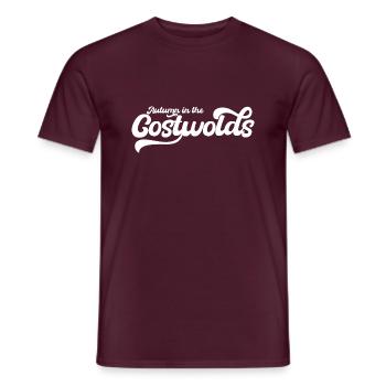 Autumn In The Costwolds - Men's T-Shirt - brick red - Front - AI Model Male 178 light (178cm)