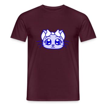 mignon fille chat jolie arc femme femme - T-shirt homme - rouge brique - Devant - AI Model Male 178 light (178cm)