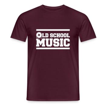 Old School Music - Männer T-Shirt - Ziegelrot - Vorne - AI Model Male 178 light (178cm)