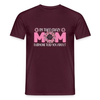 mother mum mom mum Geschenk - Männer T-Shirt - Ziegelrot - Vorne - AI Model Male 178 light (178cm)