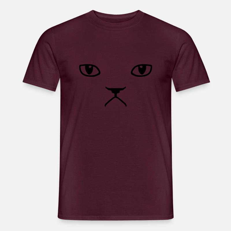 grumpy cat - Männer T-Shirt - Ziegelrot