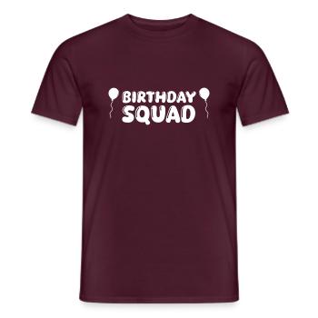 birthday squad 1 - Männer T-Shirt - Ziegelrot - Vorne - AI Model Male 178 light (178cm)