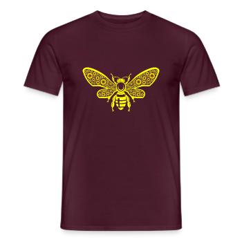 Bee Sunflower Beekeeping Honey Bees - Men's T-Shirt - brick red - Front - AI Model Male 178 light (178cm)