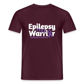 Epilepsy Warrior - Men's T-Shirt - brick red - Front - AI Model Male 178 light (178cm)
