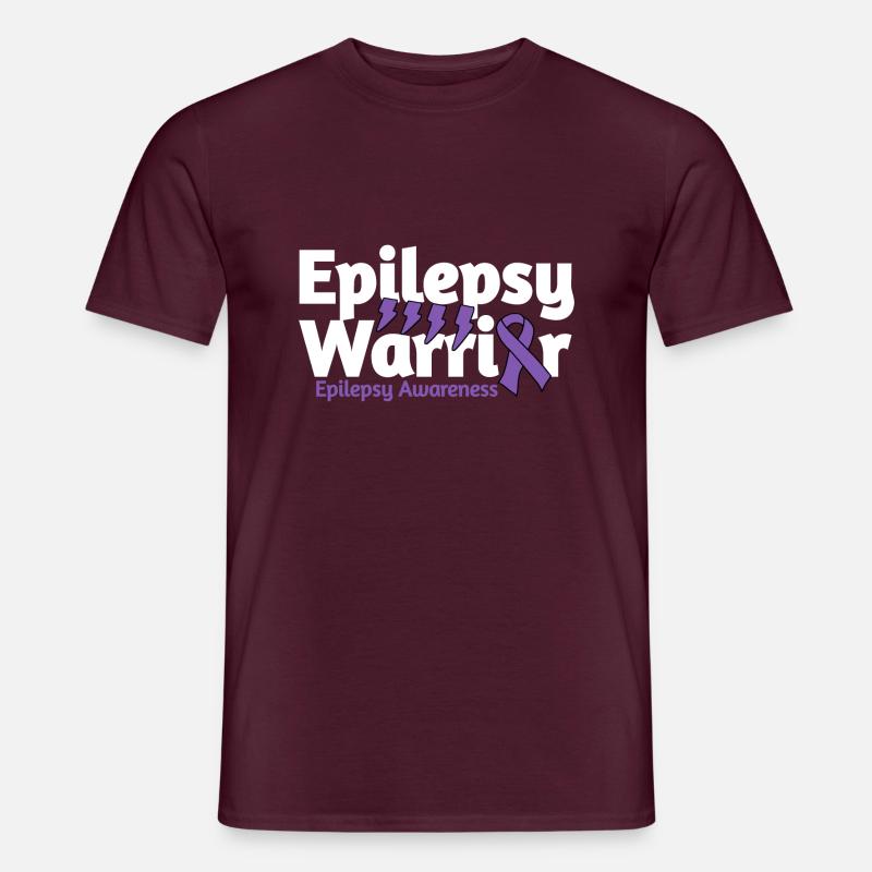 Epilepsy Warrior - Männer T-Shirt - Ziegelrot