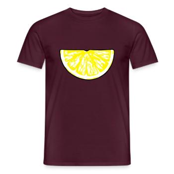 lemon_slice - Men's T-Shirt - brick red - Front - AI Model Male 178 light (178cm)