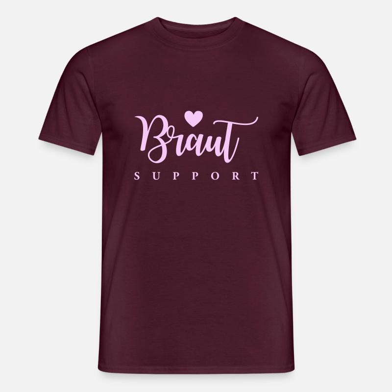 braut support - Männer T-Shirt - Ziegelrot